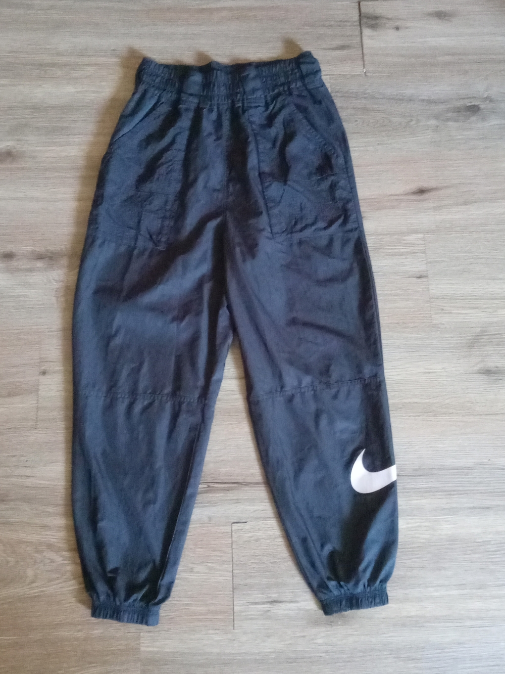 Nike Sportswear Tech Jogger Pants Black White Swoosh Logo Size S